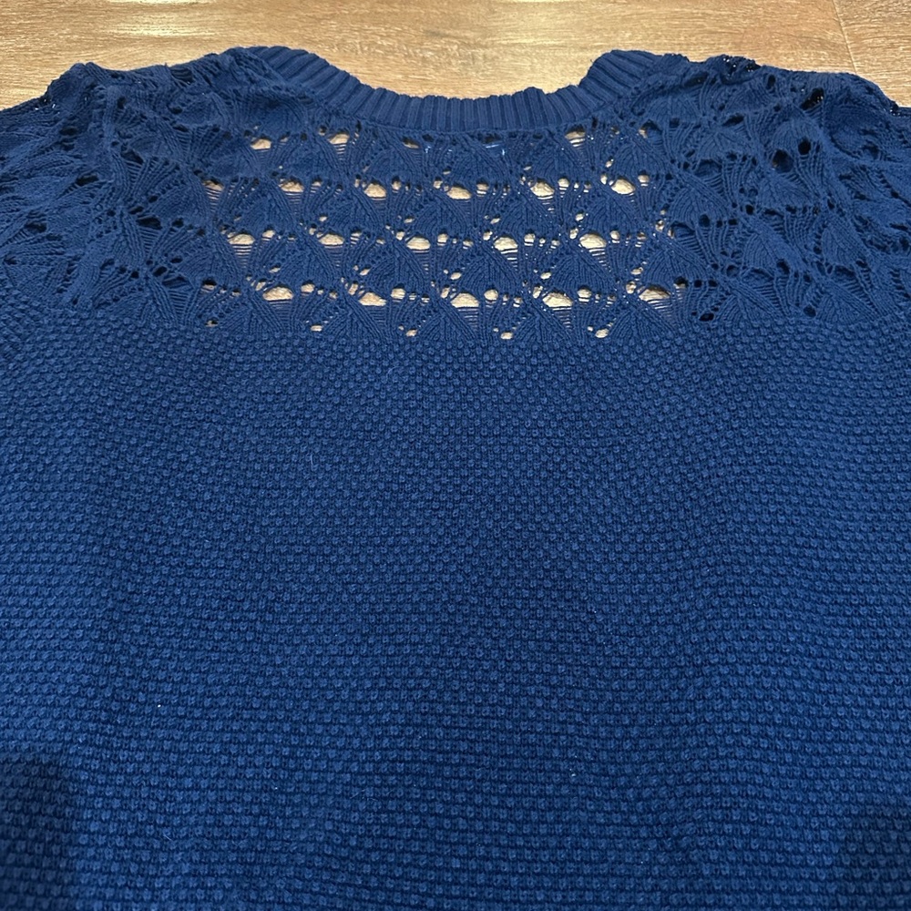 Maurices Blue Lace-Up Cardigan Sweater - Picture 7 of 7